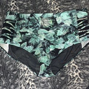Torrid high waisted swim bottoms
